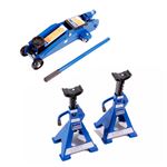 Trolley Jack and Axle Stand Kit 2 Tonne - RX1651 - Draper